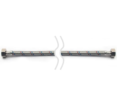 Гибкая подводка для воды Lytcho в стальной оплетке, стальная гайка, Г/Г 1500 мм 0505.066