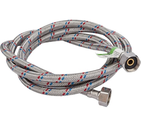 Гибкая подводка для воды Lytcho в стальной оплетке, стальная гайка, Г/Г 2000 мм 0505.071