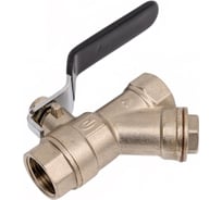 Шаровой кран ONDO 1/2", с фильтром, рычаг, никель ONFFF012