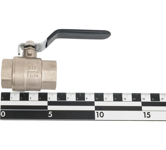Шаровой кран для воды ONDO 3/4", г/г, рычаг, никель ONFFH034