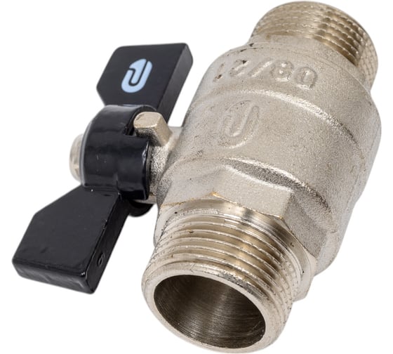 Шаровой кран для воды ONDO 3/4", ш/ш, бабочка, никель ONMMB034