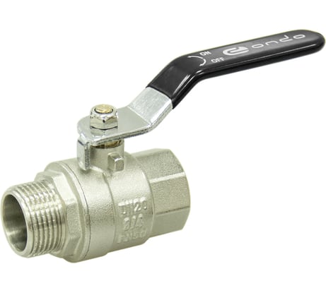 Шаровой кран для воды ONDO 3/4", г/ш, рычаг, никель ONFMH034