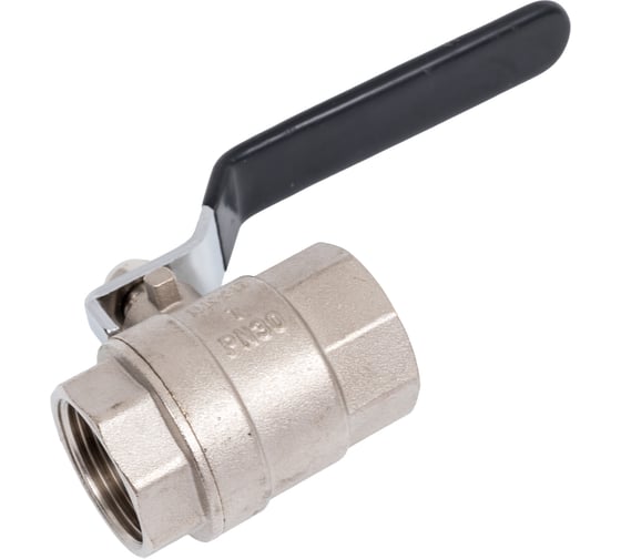 Шаровой кран для воды ONDO 1", г/г, рычаг, никель ONFFH001 1