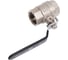 Шаровой кран для воды ONDO 1", г/г, рычаг, никель ONFFH001 2