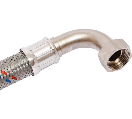 Гибкая подводка для воды Uni-Fitt НВ 1" 60 см DN 25 с угловым отводом 505S4406