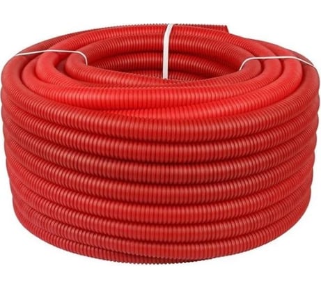 Труба гофрированная BYR PEX 50 в бухтах по 30м (для БИР ПЕКС Д32) красная 0 655