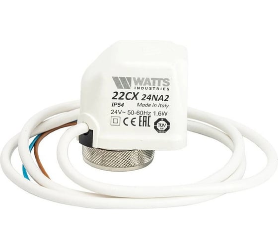 Электротермический сервопривод WATTS 22СХ, 24В, нормально-открытый 22CX24NA2 10029672