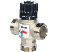 Термостатический смесительный клапан для систем отопления и ГВС STOUT 1" SVM-020-254325 RG008Q0C9DQLS7