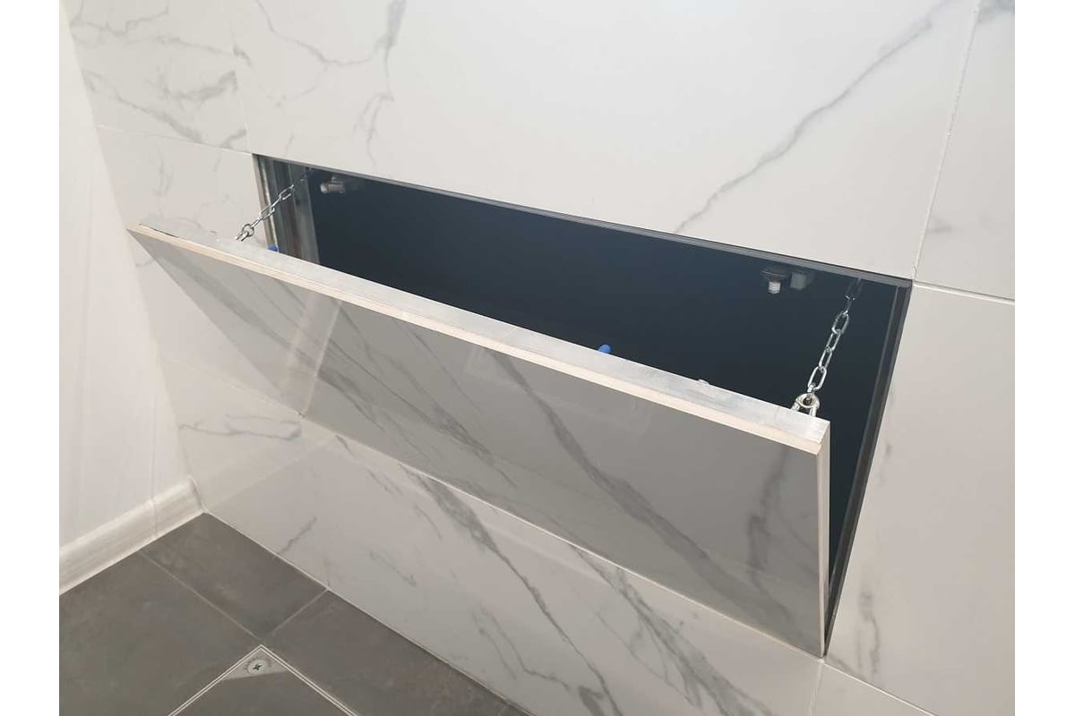 Ревизионный люк под плитку Хаммер Гиппократ-П 20x40 h, алюминиевый ...