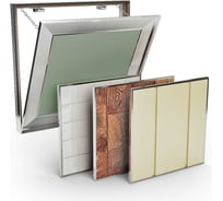 Ревизионный люк под плитку с кантом Хаммер Универсал 60x60, алюминиевый, съёмный ун66