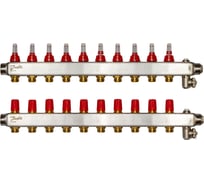 Коллекторы Danfoss SSM-10F с расходомерами 10 контуров 088U0760