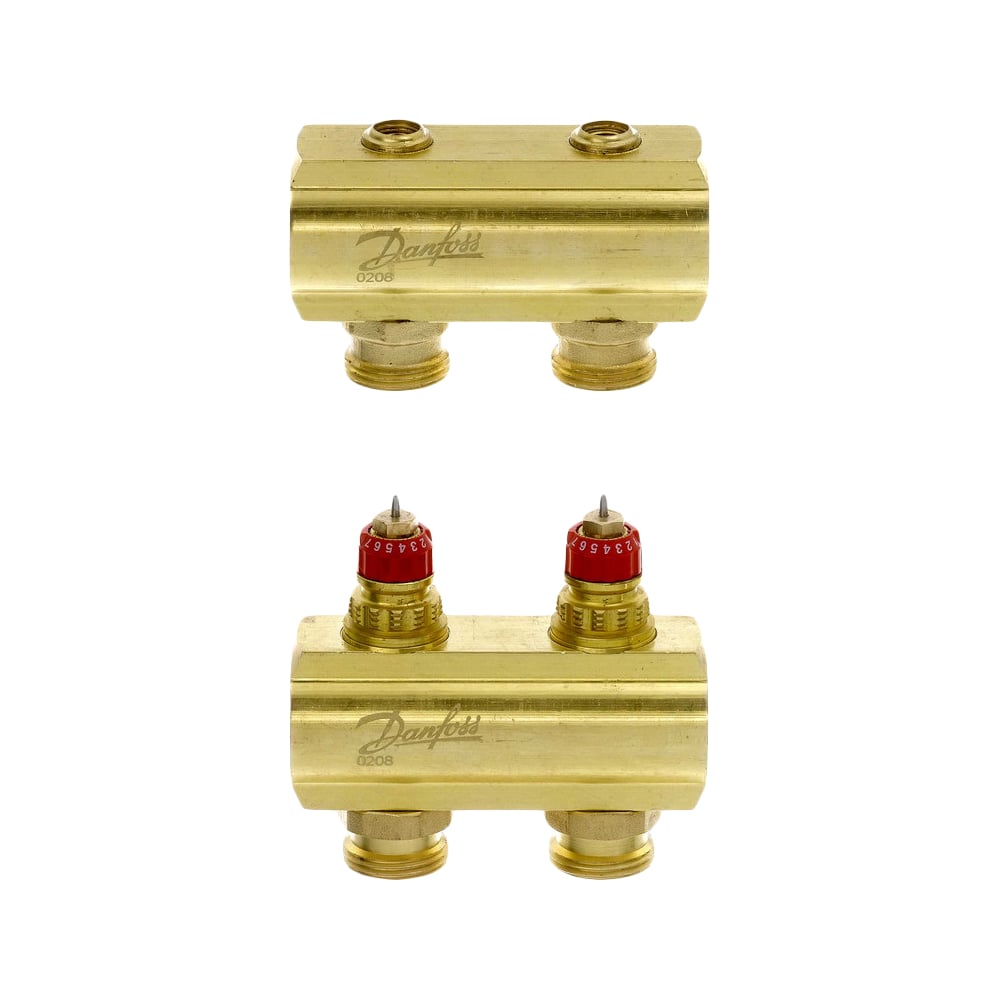 Коллекторы Danfoss FHF-2 для 2 контуров 088U0502 - выгодная цена ...