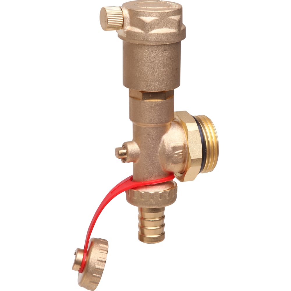 Торцевая секция Danfoss FHF-EA с автоматическим воздухоотводчиком и ...