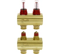 Коллекторы Danfoss FHF-2F с расходомерами для 2 контура 088U0522