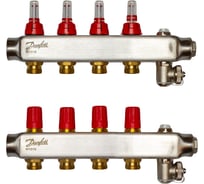 Коллекторы Danfoss SSM-4F с расходомерами 4 контура 088U0754