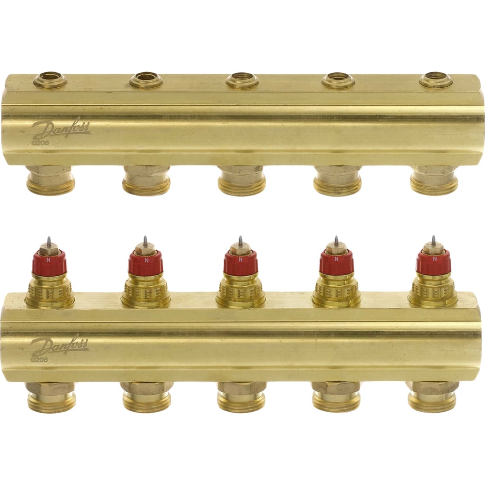 Коллекторы Danfoss FHF-5 для 5 контуров 088U0505 - выгодная цена ...