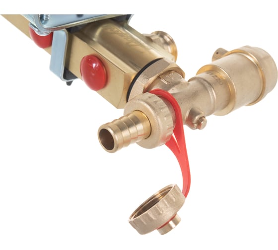 Комплект коллекторов Danfoss FHF-8 set с кронштейнами и воздухоотводчиками 8 контуров 088U0708