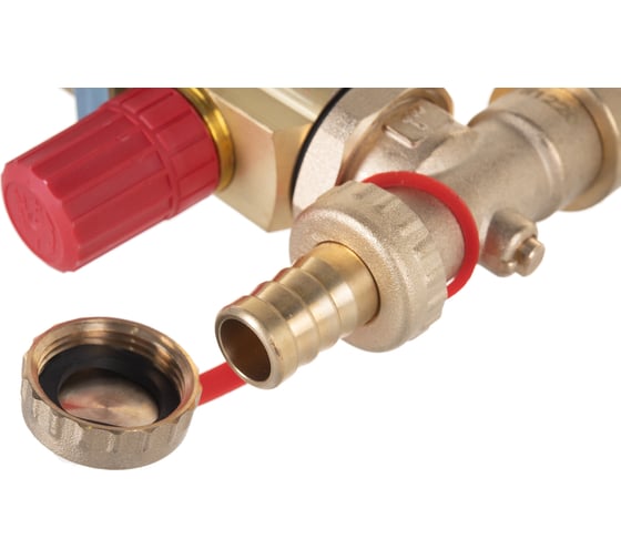 Комплект коллекторов Danfoss FHF-8 set с кронштейнами и воздухоотводчиками 8 контуров 088U0708