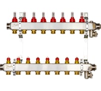 Комплект коллекторов Danfoss SSM-8F с расходомерами и кронштейнами 8 контуров 088U0958
