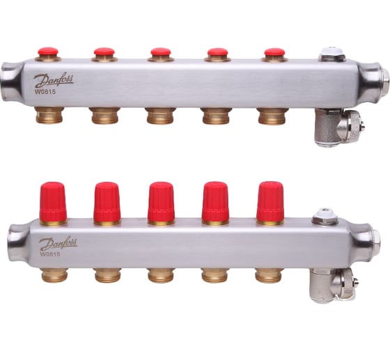 Коллекторы Danfoss SSM-5 для 5 контуров 088U0805