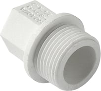 Резьбовая заглушка Pro Aqua белая ШК 1/2"