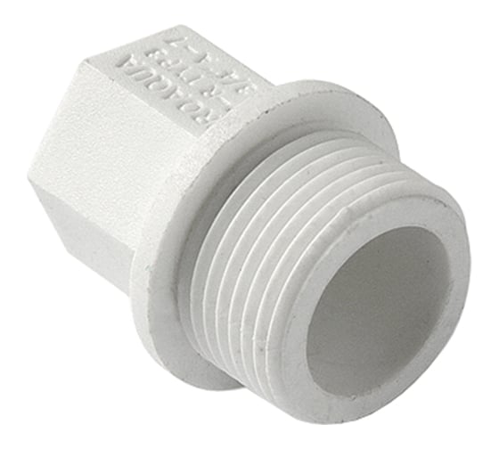 Резьбовая заглушка Pro Aqua белая ШК 1/2"