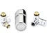 Комплект Danfoss RAX set для подключения терморегулятора слева хромированный 013G4004 1