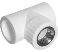 Комбинированный тройник Pro Aqua PP-R внутренняя резьба белый ШК 20-3/4