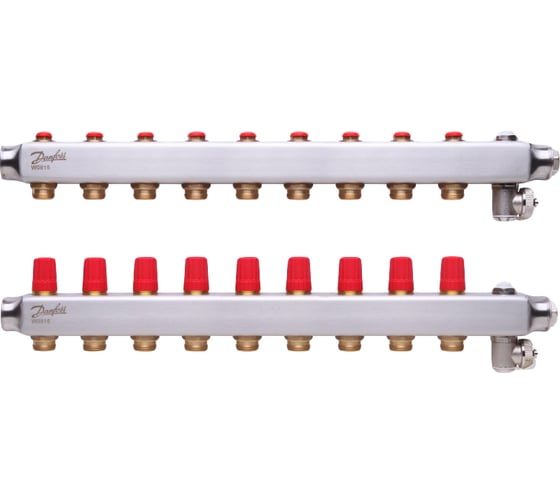 Коллекторы Danfoss SSM-9 для 9 контуров 088U0809 1