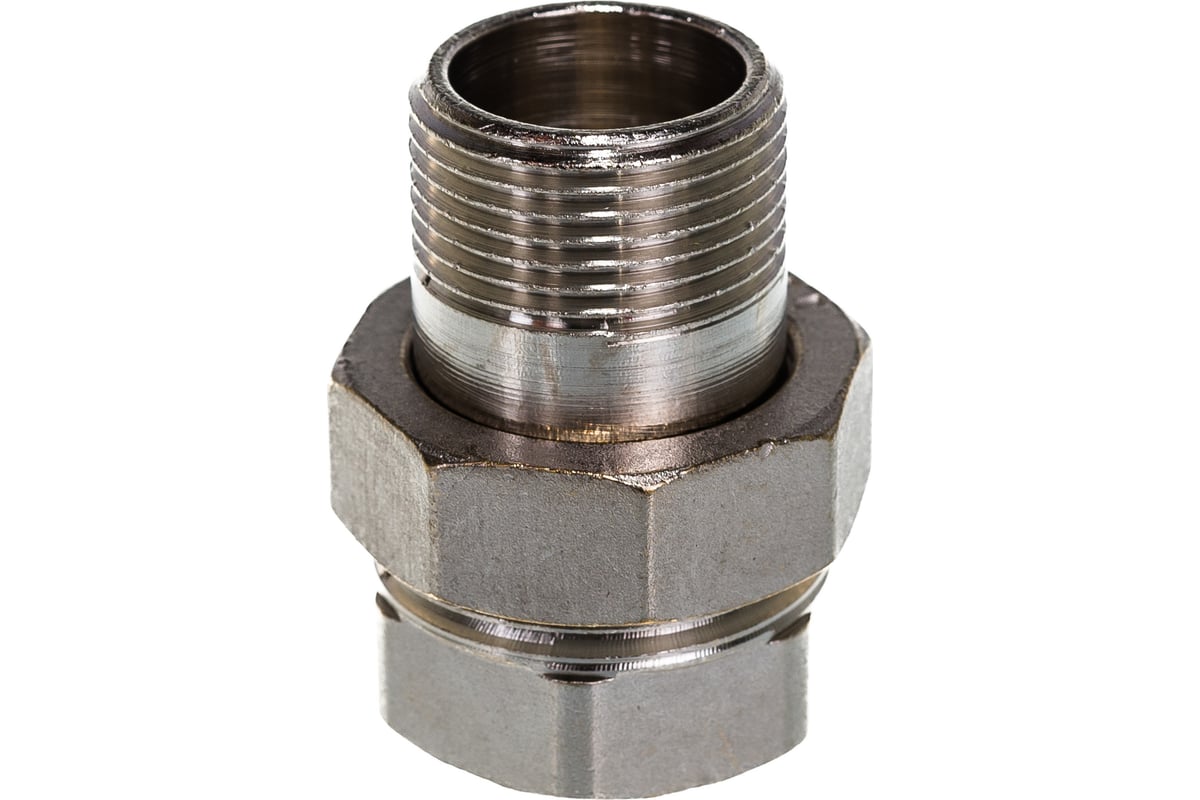 341 n 0006. Сгон прямой разъемный (американка) 1/2" (VTR.341)