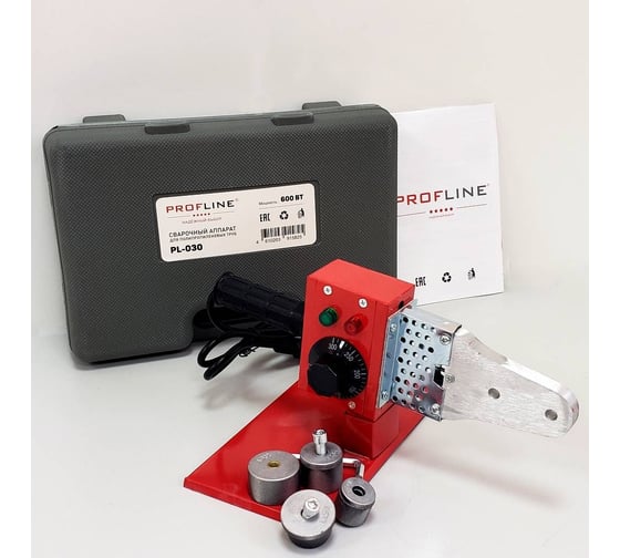 Комплект сварочного оборудования PROFLINE 600 вт (насадки 20-32 мм), пластик.бокс УТ-00047456