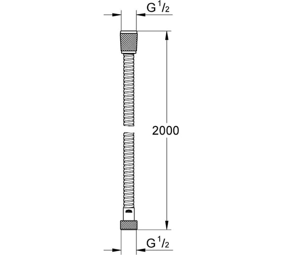 Душевой шланг Grohe 2000 мм Relexaflex Longlife 28145001