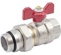 Шаровой кран Tiemme 3/4" со сгоном, красная бабочка O-ring 2120017