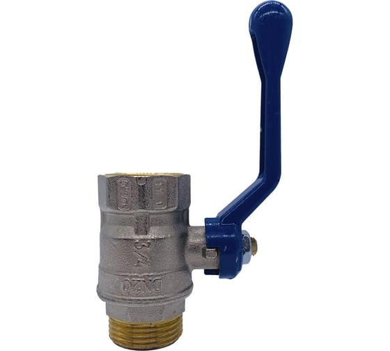 Шаровой кран Tiemme 3/4" ВН, синяя ручка 2360127