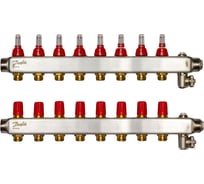 Коллекторы Danfoss SSM-8F с расходомерами 8 контуров 088U0758