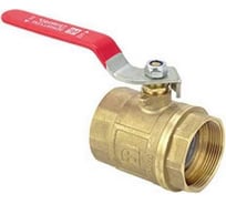 Шаровой кран Tiemme 3/4" ВВ, красная ручка с пластиковым покрытием 2030003 2030003/2030CZ