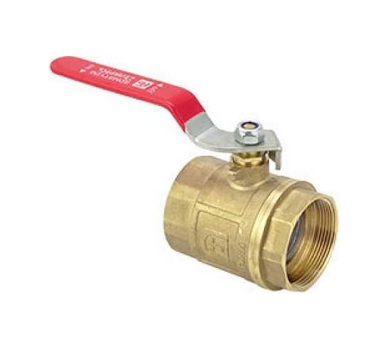Шаровой кран Tiemme 3/4" ВВ, красная ручка с пластиковым покрытием 2030003 2030003/2030CZ 1