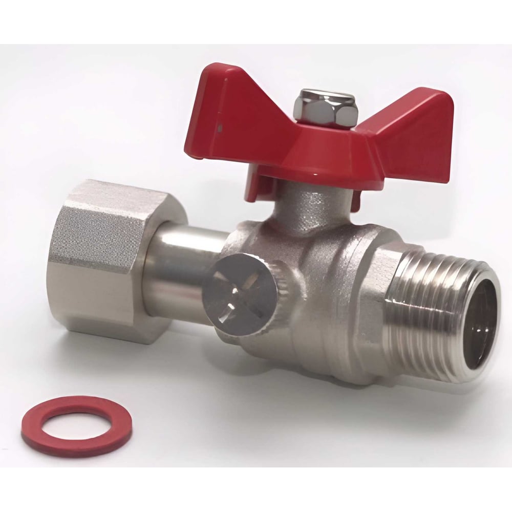 Шаровой кран для подключения манометра MVI 1/2"hрx1/4"bр BV.650.0403 ...