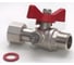 Шаровой кран для подключения манометра MVI 1/2"hрx1/2"bр BV.650.0404 1