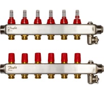 Коллекторы Danfoss SSM-6F с расходомерами 6 контуров 088U0756