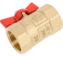 Кран шаровой ГАЛЛОП ПРАКТИК 130 20 Ру16 м/м бабочка, латунь 103254 107-5617