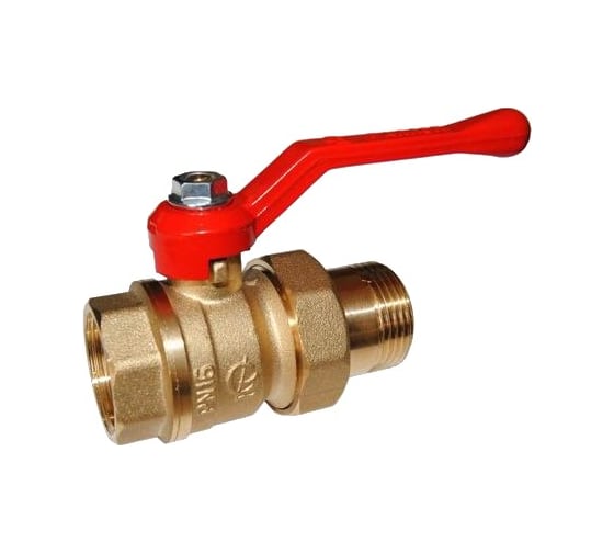 Кран шаровой Стандарт 222 25 Ру16 м/американка, полнопроходной, рычаг 103158 007-6746