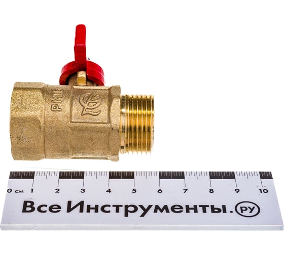 Кран шаровой ГАЛЛОП ПРАКТИК 131 20 Ру16 м/р бабочка, латунь 103255 107-5618