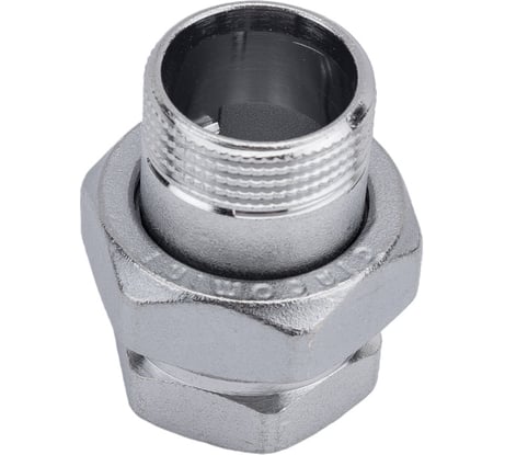 Сгон Giacomini прямой, НВ, 1", 1", латунь, хромированный R18X005