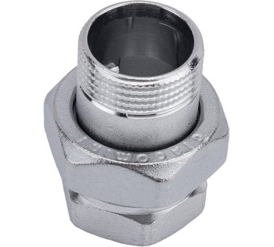 Сгон Giacomini прямой, НВ, 1", 1", латунь, хромированный R18X005