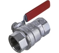 Шаровой кран Giacomini R850 1/2", внутренняя/внутренняя, ручка-рычаг красный, хромированный R850X023