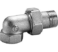 Сгон Giacomini угловой, НВ, 1/2", 1/2" , латунь, хромированный R19X003