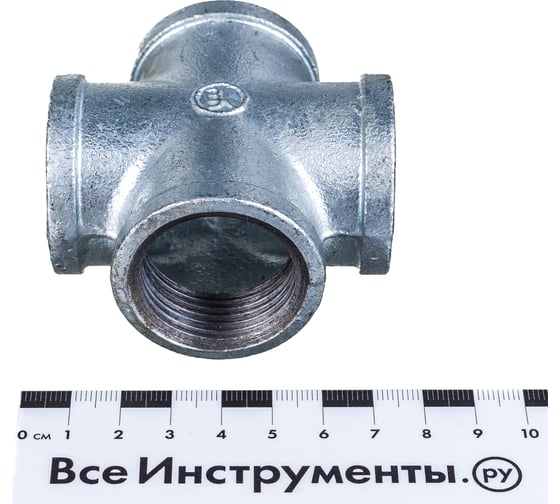 Крест Fittex PLUS прямой, чугун 25 ВР/ВР 127-3673