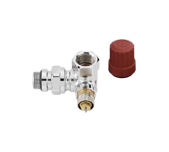 Трехосевой клапан DANFOSS RA-NCX для подключения слева, хромированный 013G4240