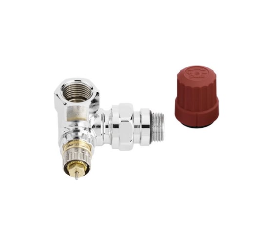 Трехосевой клапан DANFOSS RA-NCX для подключения справа, хромированный 013G4239